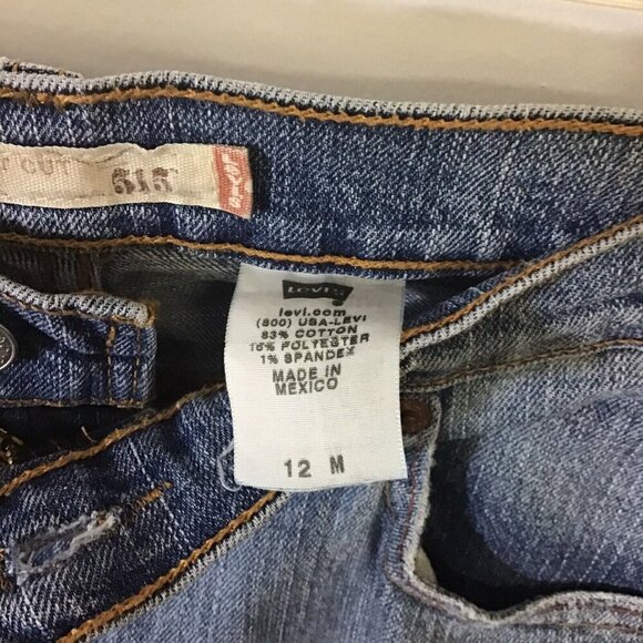 Levi's 515 Bootcut Blue Denim Jeans Women's Size 12 M 🐐 - Picture 3 of 3